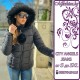 Дамско яке City Angels с пух, Черно, 7008