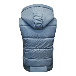 Дамски елек с качулка, Сив, 6998 Дамски елек с качулка, Сив, 6998